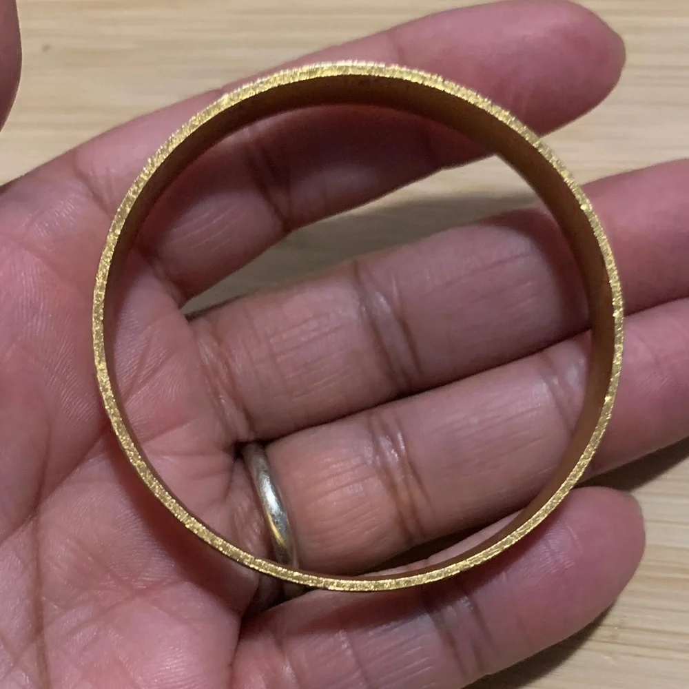 Vintage Gold, copper and Silver Bangle Bracelet - Picture 2 of 4